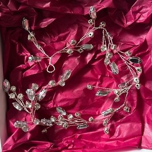 Etsy rose gold hair piece
